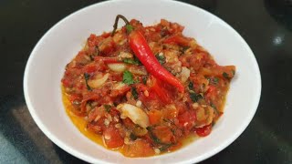 Tomato mirchi cha thecha | टोमॅटो मिरची चा ठेचा by deeps kitchen marathi