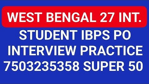 IBPS PO MOCK INTERVIEW - INTERVIEW CLASS #ibpspointerview #interviewquestions #ibpspointerview2025 