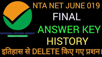 Ugc Nta Net History Final Answer Key