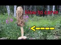 Mushroom carving in Alaska off grid