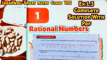 Learnwell smart Maths Class 8 Unit 1 Ex 1.3 Solutions | Class 8 learnwell maths Ex 1.3 Solution Pdf