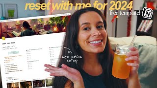 how im making 2024 my year.  intense 2024 reset, my 2024 goals & new notion setup!