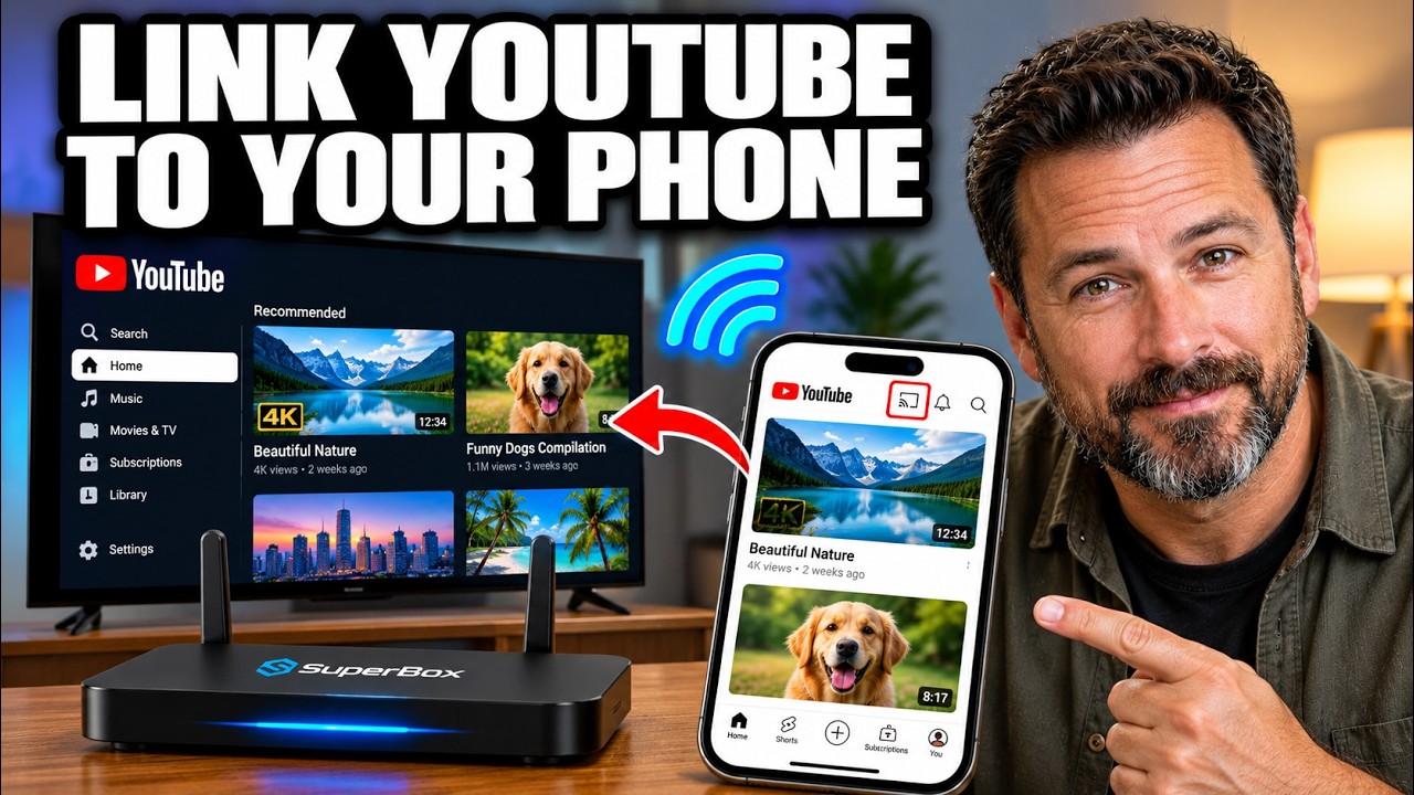 How to Link YouTube on SuperBox to Your Phone - YouTube