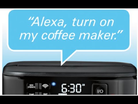 Hamilton Beach Works with Alexa Smart Coffee Maker,  Programmable, 12 Cup Capacity, Black and Stainless Steel (49350) – A  Certified for Humans Device: Home & Kitchen