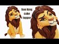 MUFASA the lion king fondant cake topper tutorial - torta re leone pasta di zucchero