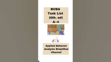 BCBA Task List: Distinguish Among Different Areas Within Applied Behavior Analysis: