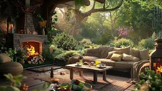 Fresh Morning Jazz Relaxing Music In Fairy Cabin  Fairy Spring Ambience For Relax, Study, Work