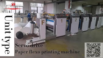 Petal type full servo drive 200m unit flexo printing machine