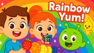 Rainbow Snack Adventure π | Colorful Healthy Eating Song for Kids | Tutti Tots TVβ