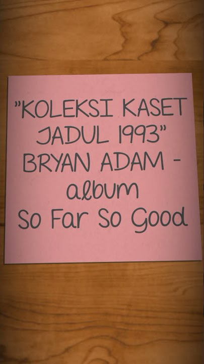 'KOLEKSI KASET JADUL 1993'