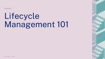 Lifecycle Management 101