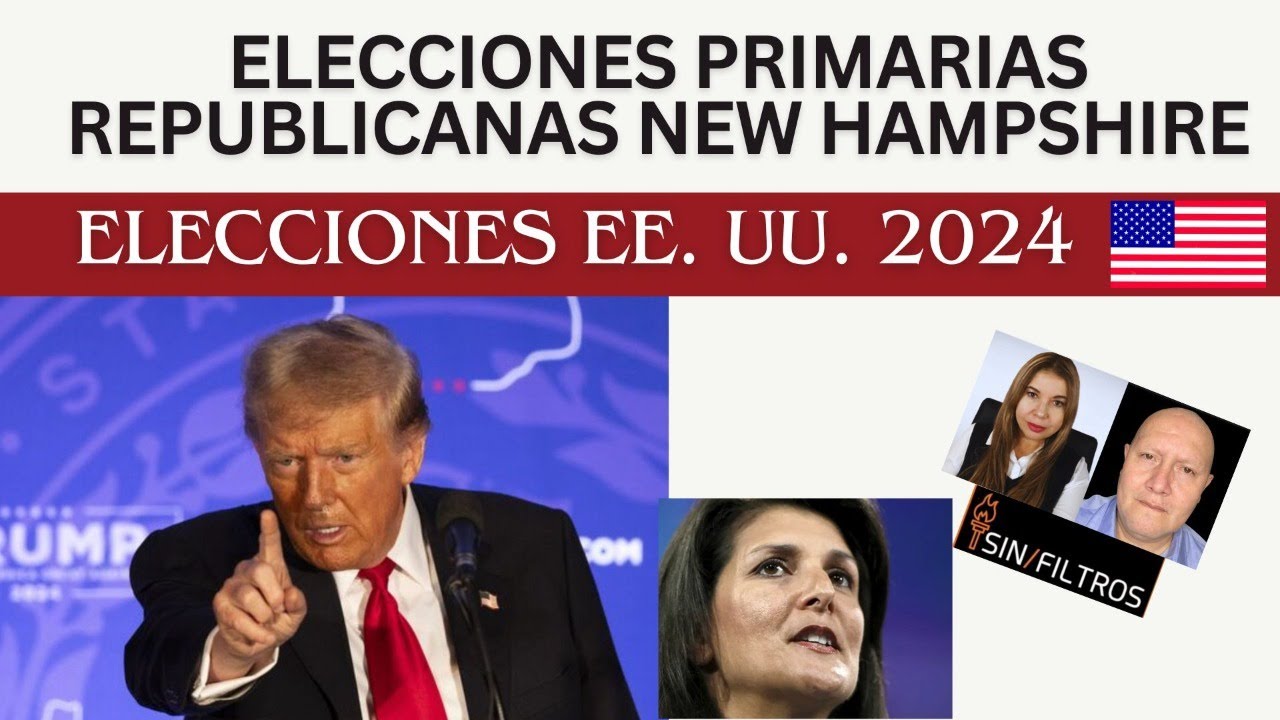 LIVE. PRIMARIAS REPUBLICANAS 2024 NEW HAMPSHIRE EE.UU. 2024 YouTube