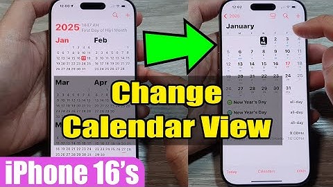 📅 How to Change Calendar View Today/Week/Month/Year on iPhone 16/16 Pro Max 🛠 | iOS 18