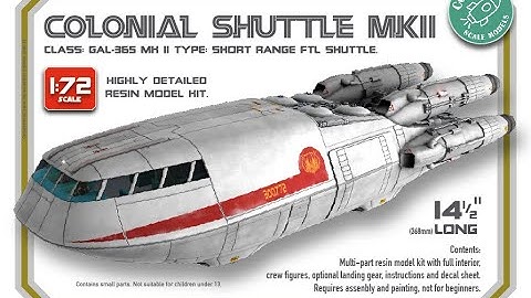 Cozmic Scale Models Mk2 Colonial shuttle unboxing