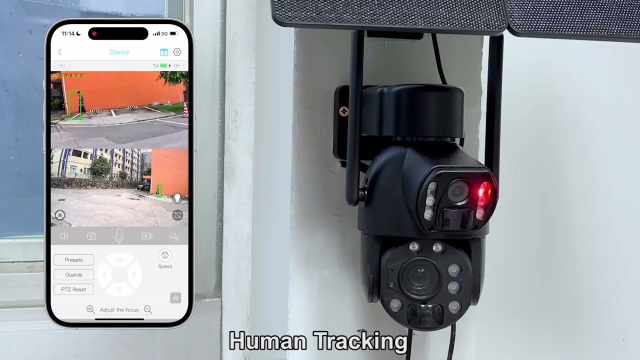 20X/36X 20W Big Power 24/7 Full Time Recording PTZ 4G Solar Cameras