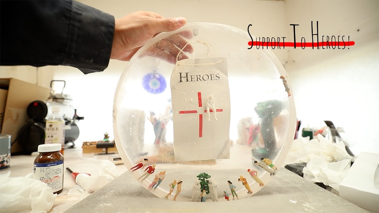 Thanks and support to HEROES! Resin art