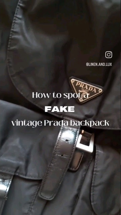 How To Spot Real Vs Fake Prada Nylon Backpack – LegitGrails