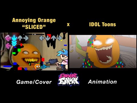 Corrupted “SLICED” But Everyone Sings It | Annoying Orange x Learn With Pibby x FNF Animation x GAME