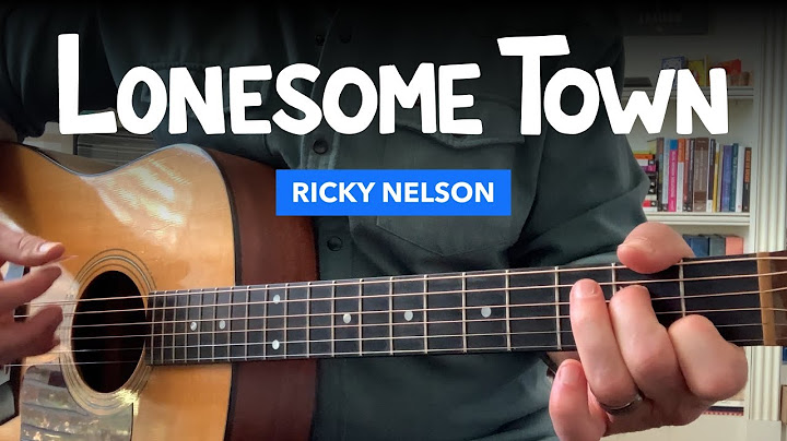 Lonesome Town Guitar version - Guitar performance video thumbnail