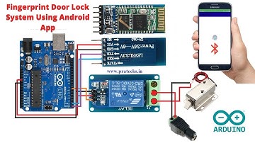 Android Fingerprint Arduino Door Lock | Fingerprint Door Lock System using Arduino