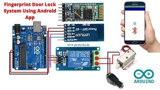 Android Fingerprint Arduino Door Lock | Fingerprint Door Lock System using Arduino