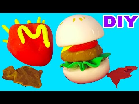 Oyun Hamuru ile Hamburger Patates Yapımı | Nasıl Yapılır | UmiKids Kendin Yap