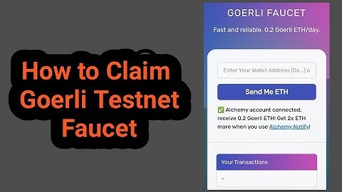 How to claim goerli testnet faucet | Kaise Claim kare goerli testnet foucet