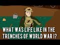 What was life like in the trenches of World War I?