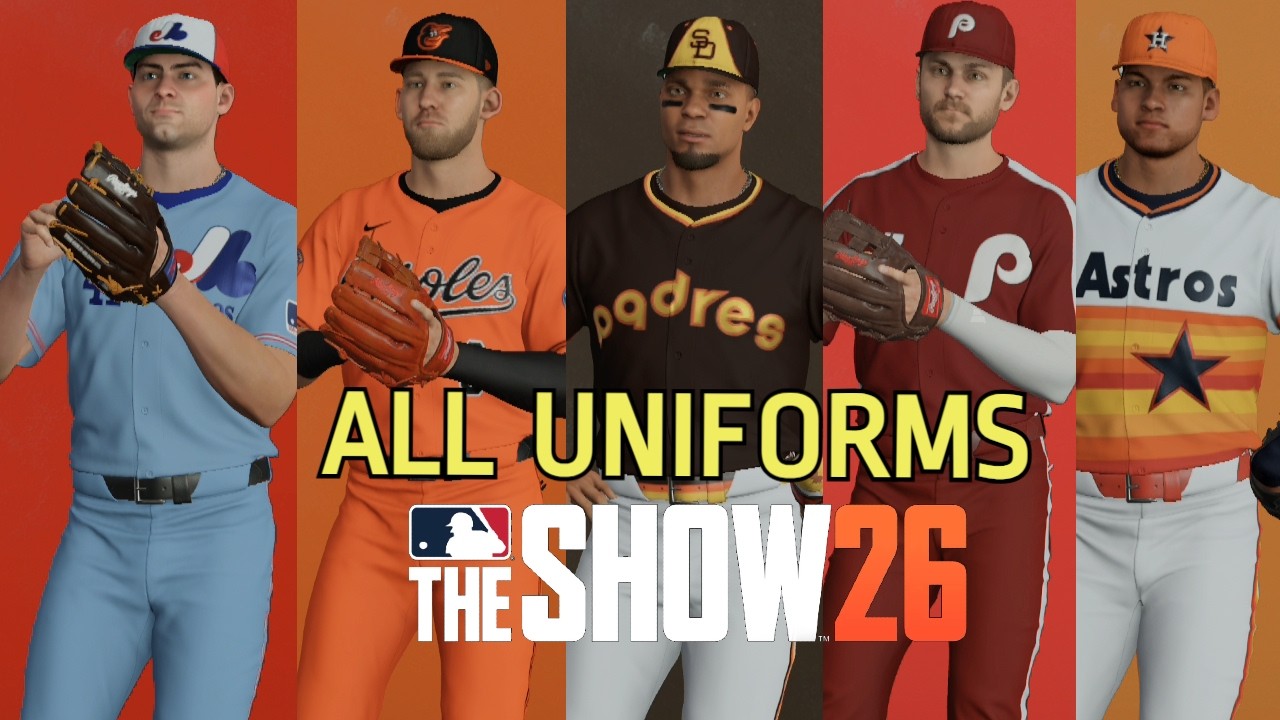 MLB The Show 26 - ALL MLB UNIFORMS (PS5) - YouTube