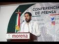 EN VIVO / Conferencia del diputado Hamlet García Almaguer (Morena)