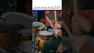 16th Note Hi-Hat Groove #drumnotation #funkdrumming #drums #drumlessons #grooveoftheday #drumming