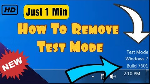 How To Remove TEST MODE WINDOWS 7 BUILD 7600/7601 | How To DISABLE TEST MODE..#2021