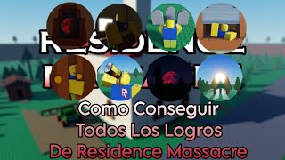 Como Conseguir Todos Los Logros De Residence Massacre En menos De 10 Minutos|Roblox|Español