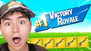 FAIRE TOP 1 UNIQUEMENT AVEC DES SNIPERS SUR FORTNITE !