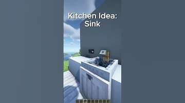 Minecraft Working Sink Tutorial #minecraft