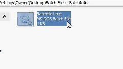 Batch Tutorial 1 - Echo