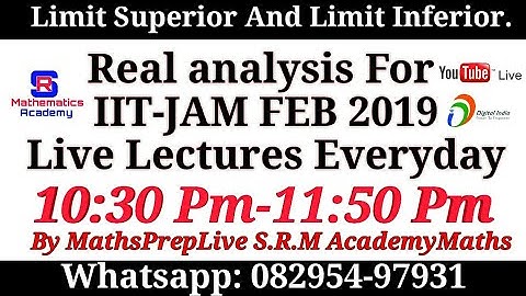 Limit superior and Limit Inferior