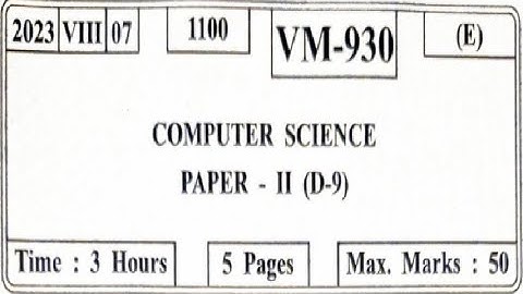 XII HSC JULY2023 Computer Science-II Question Paper Solution #hsc #computerscience #maharashtraboard