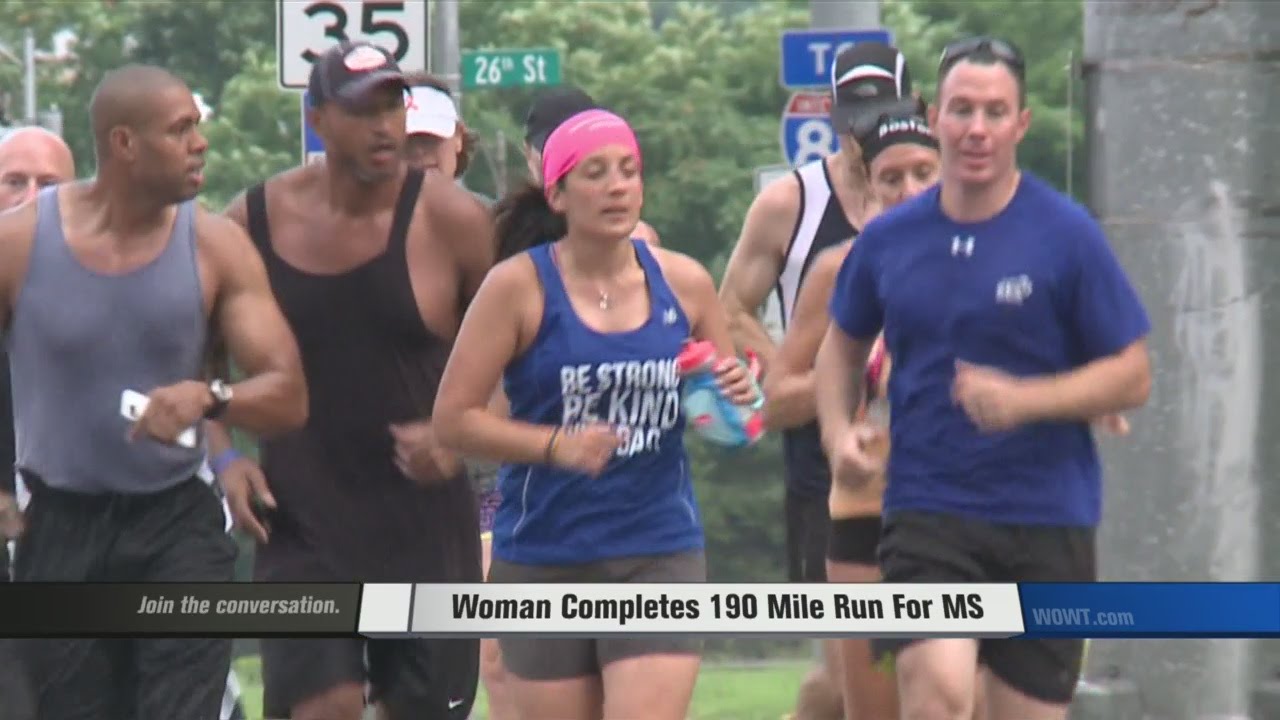 Woman Completes 190 Mile Run For MS YouTube