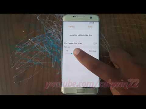 Samsung Galaxy S7 Edge : How to change text messages font size (Android Marshmallow)