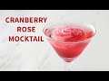 Sparkling Rose Cocktail with Cranberry Juice