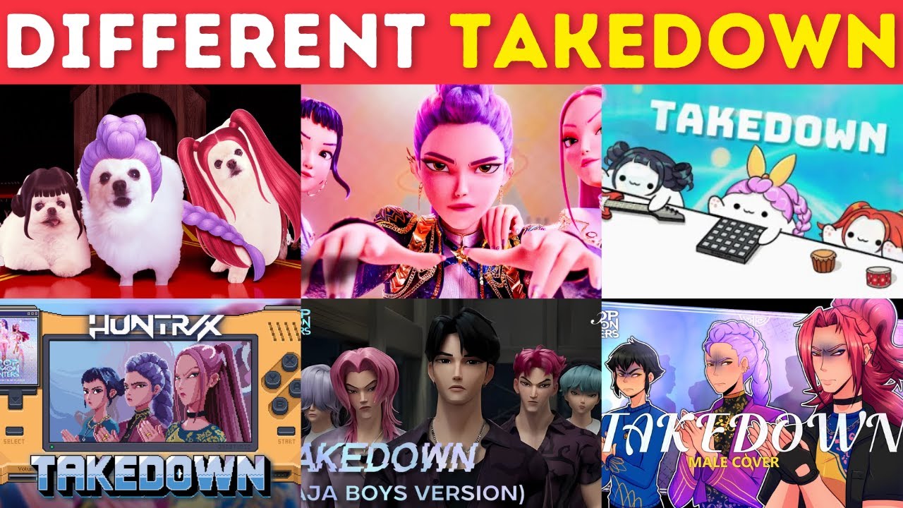 Song 'TAKEDOWN' Huntrix Through Different Versions ~ Guess The Song KPOP DEMON HUNTERS