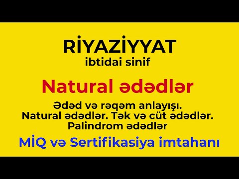 Video: Nümunə ilə natural ədəd və tam ədəd nədir?