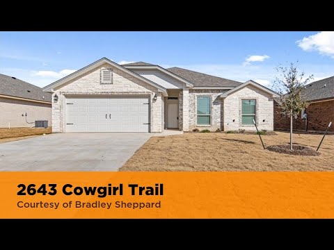 2643 Cowgirl Trail, Belton, TX home video tour