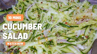 Fresh Cucumber Salad | 10 Mins Healthy Green Salad Recipe by Tadka.pk