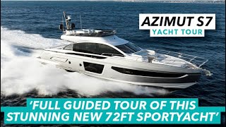 Azimut S7 yacht tour | Full guided tour of this stunning new 72ft sportyacht | Motor Boat & Yachting