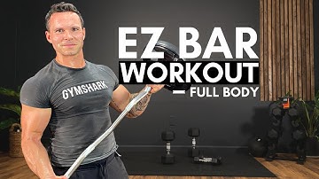 FULL BODY EZ BAR WORKOUT at HOME (EZ BAR EXERCISES)