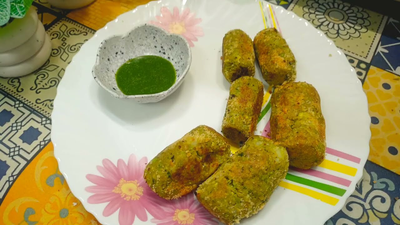 Green Peas cutlet with fully loaded cheez and healthy High protein (22gm) and 360calories only . 