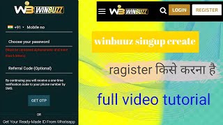 win buzz singup ,  win buzz ragister new account screenshot 3