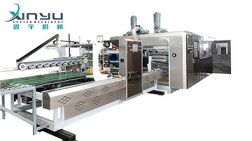 small box inline flexo printer folder gluer machine /FFG:casemaker